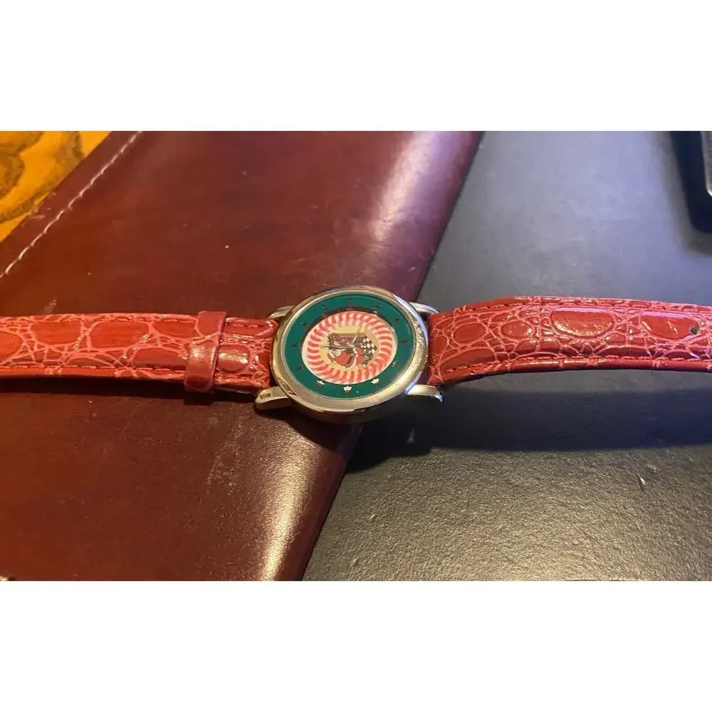 Women's 30mm Le Watch Christmas Watch, Silver Tone with Spinning Candy Cane